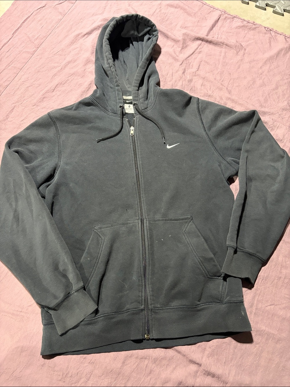 Nike Black Full-Zip Hooded Performance Jacket